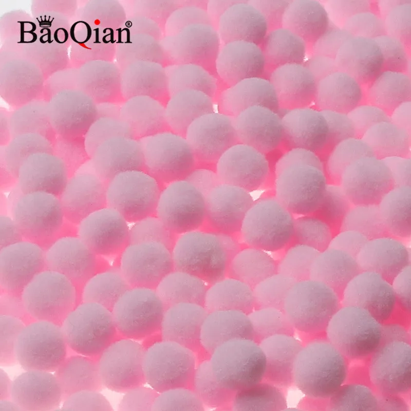 Light Pink Помпоном 8/10/12/15/20 мм мягкий Pompones пушистой плюшевой ткани ремесла Сделай Сам Pom Poms мяч помпоном Свадебные украшения домашнего декора Швейные принадлежности - Цвет: Light Pink
