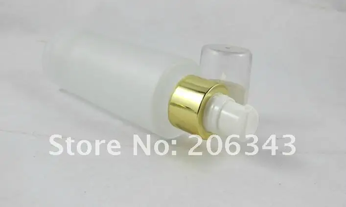 

30ML frosted glass bottle with gold pump, lotion bottle for cosmetic packaging