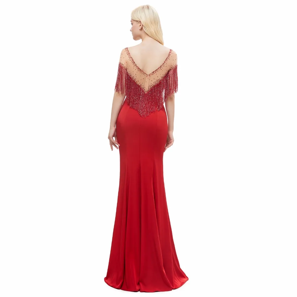 Женское вечернее платье с открытой спиной Forevergracedress красное на заказ большие