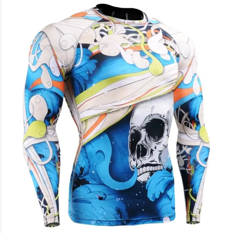 Велосипедная майка компрессионные рубашки для тренировок ММА Спортивный