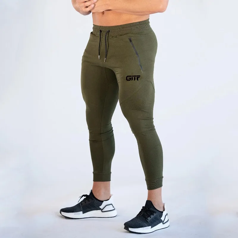New men's running trousers fitness sweatpants quick-drying breathable tights jogging pants casual | Спорт и развлечения
