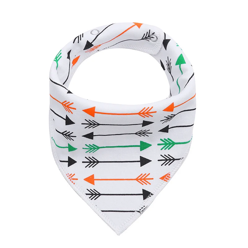 Хлопковые милые детские нагрудники со стрелками фартук для кормления детей