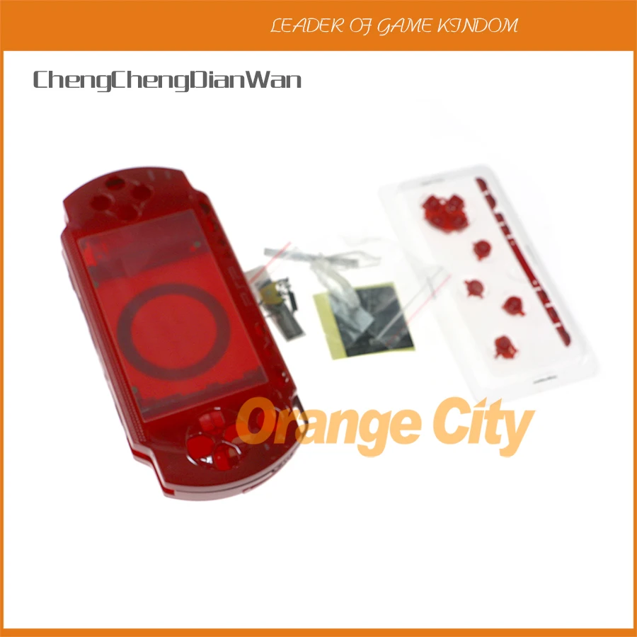 Для psp1000 psp 1000 полный корпус Чехол сменные кнопки комплект с заменой наклейки|kit