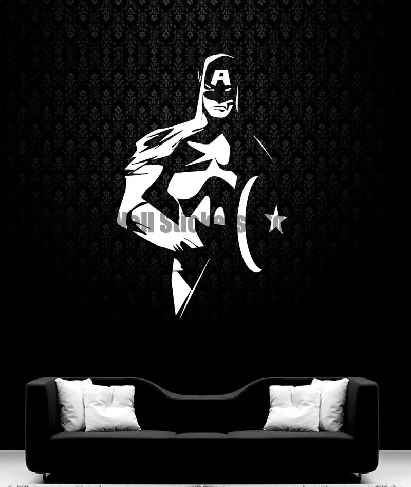 Фото Superhero US team long wall decals boy children bedroom study home background decoration waterproof stickers Дом и сад Superhero US team long wall decals boy children bedroom study home background decoration waterproof stickers Дом и сад