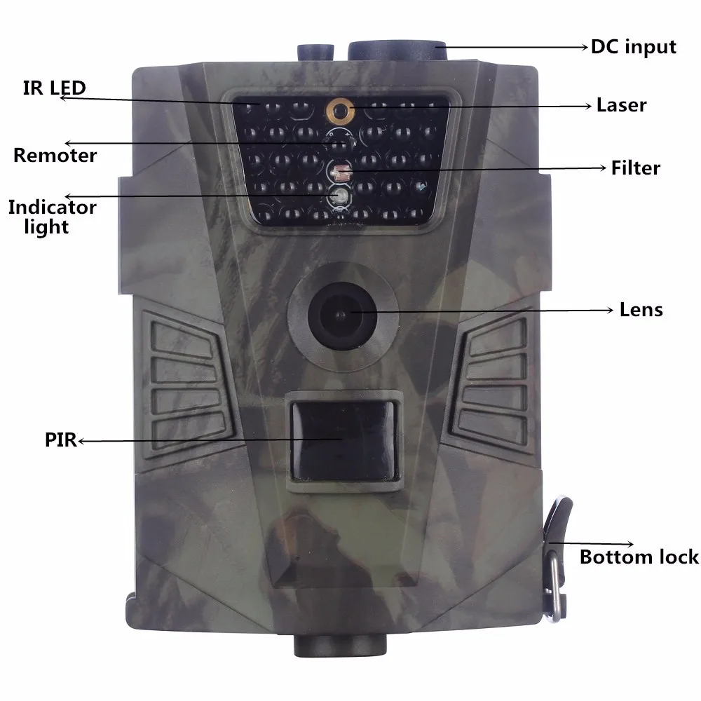 Цифровая инфракрасная охотничья фотоловушка с 30 ИК светодиодный 940NM термо