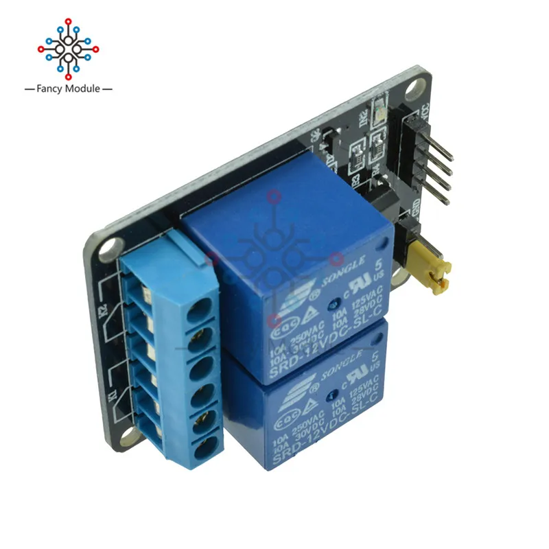 2 канальный релейный модуль 12 В с оптроном для Arduino PIC AVR DSP ARM TOP|channel relay|12v relay modulemodule