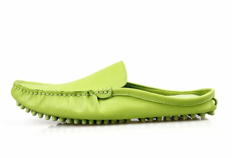 Genuine Leather Men's Moccasin Gommino Driving Smart Casual Shoes Flats Soft Sole Summer Slip-On Scuffs Loafers Slipper | Обувь