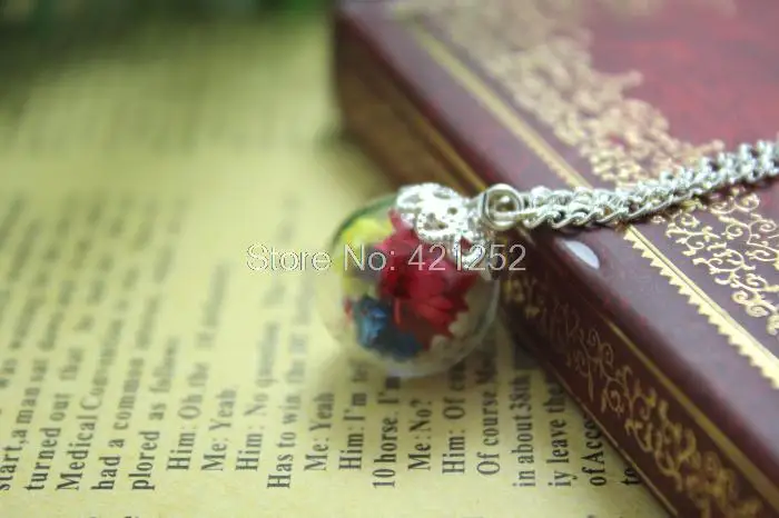 10 шт. ожерелье в виде ирландского полевого цветка настоящее растительное