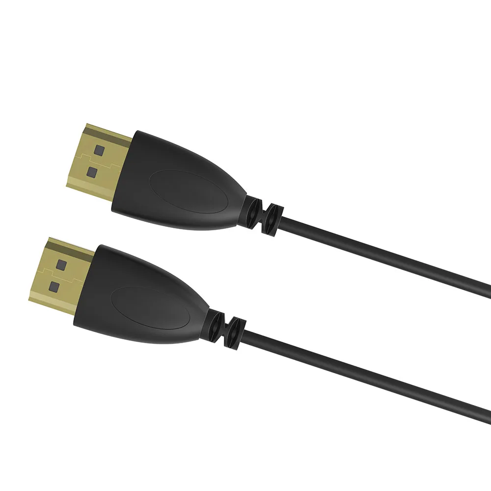 Высокоскоростной HDMI кабель позолоченное соединение с Ethernet 1080P цифровой кабель для HDTV, 0,5 м, 1 м, 1,5 м, 1,8 м, 3 м, 5 м, 10 м - Цвет: Black