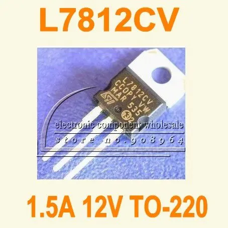 Оптовая продажа 10 шт./лот ST L7812CV 1.5A 12v TO 220 трехклеммный регулятор напряжения|voltage