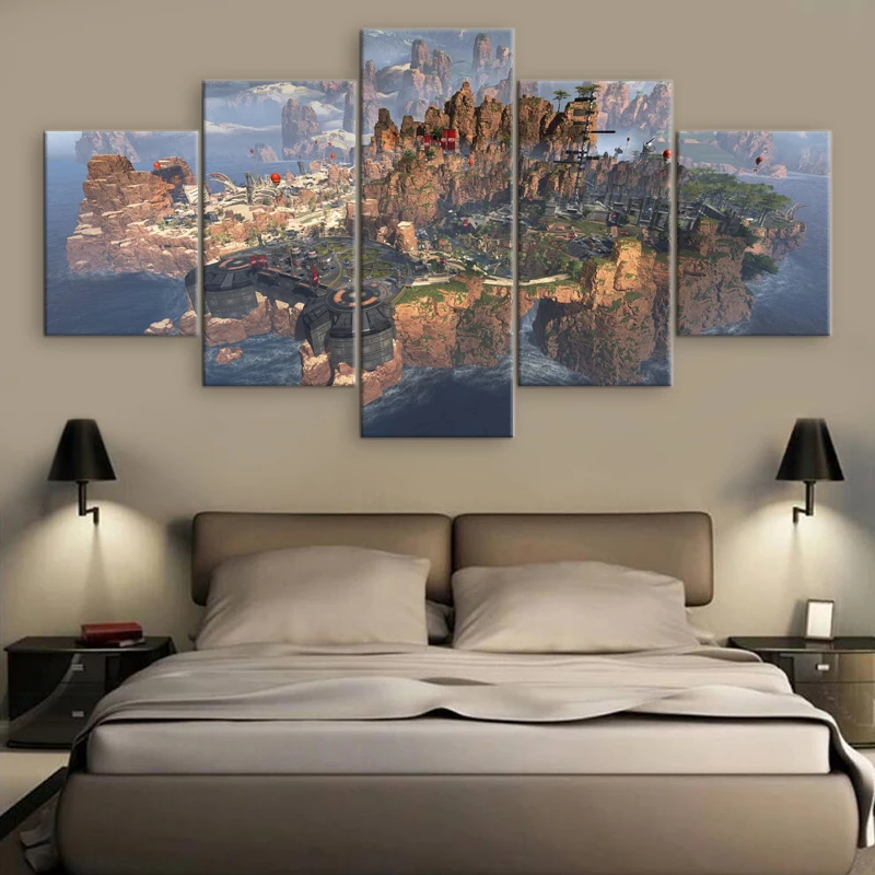 5 шт. HD печать настенная живопись холст искусство для гостиной Декор Apex legends игра