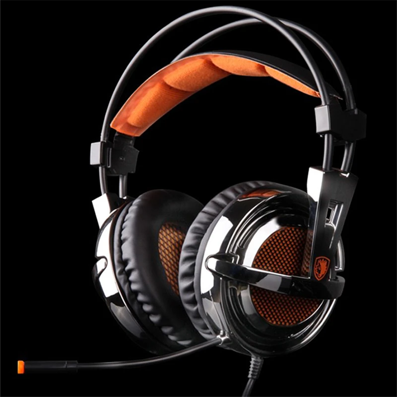 SADES A55 pro Gaming headset повязка 3 5 мм проводной вибрации наушников стерео регулятор