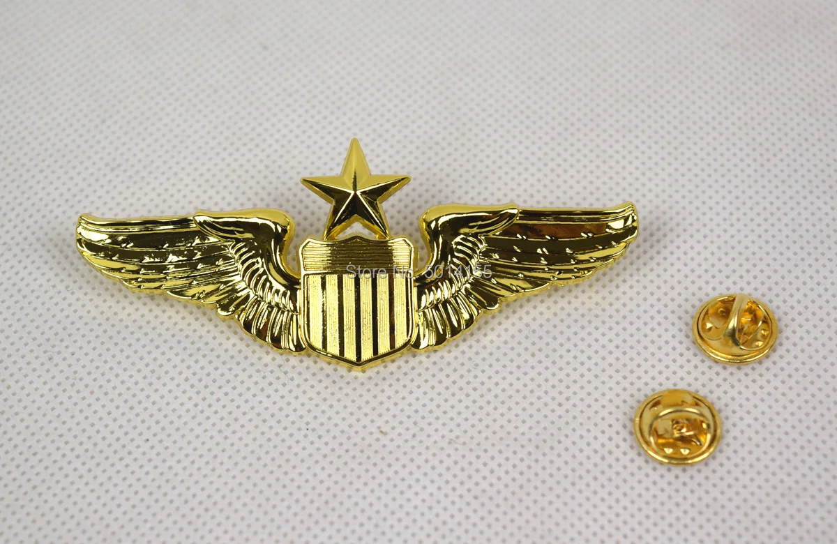 USAF США ВВС старший пилот значок металлического крыла Insignia серебро |