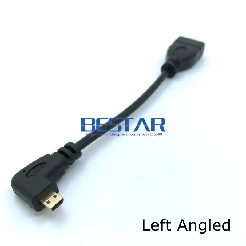 Вверх вниз правый левый угловой микро HDMI совместимый адаптер Разъем 10 см для HDTV