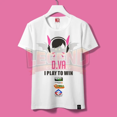 Футболка dva популярная игра герои Dva косплей костюм для взрослых топ понк рубашка