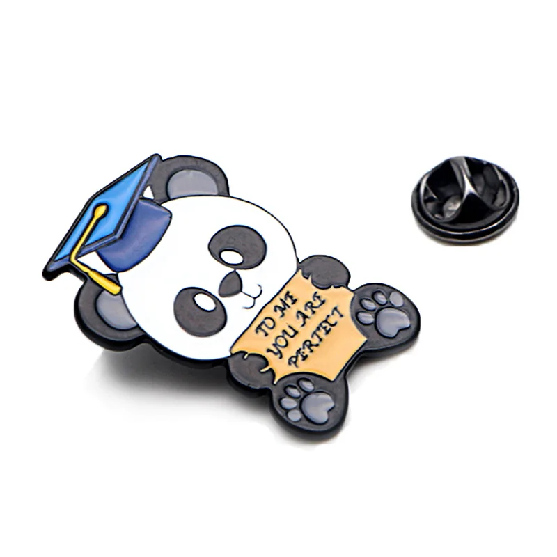 V282 To Me You Are Perfect Panda Pins эмалированные Броши для женщин и мужчин нагрудная булавка мультяшный металлический значок воротник ювелирные изделия Выпускной подарок