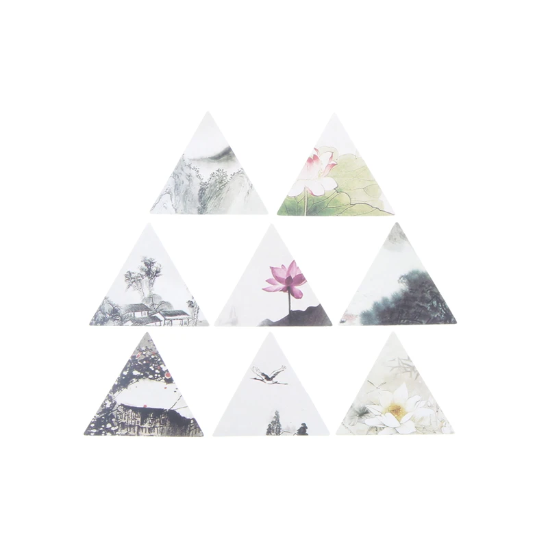 40 штук упак. японский стиль мини наклейки пейзаж живопись бумажная наклейка