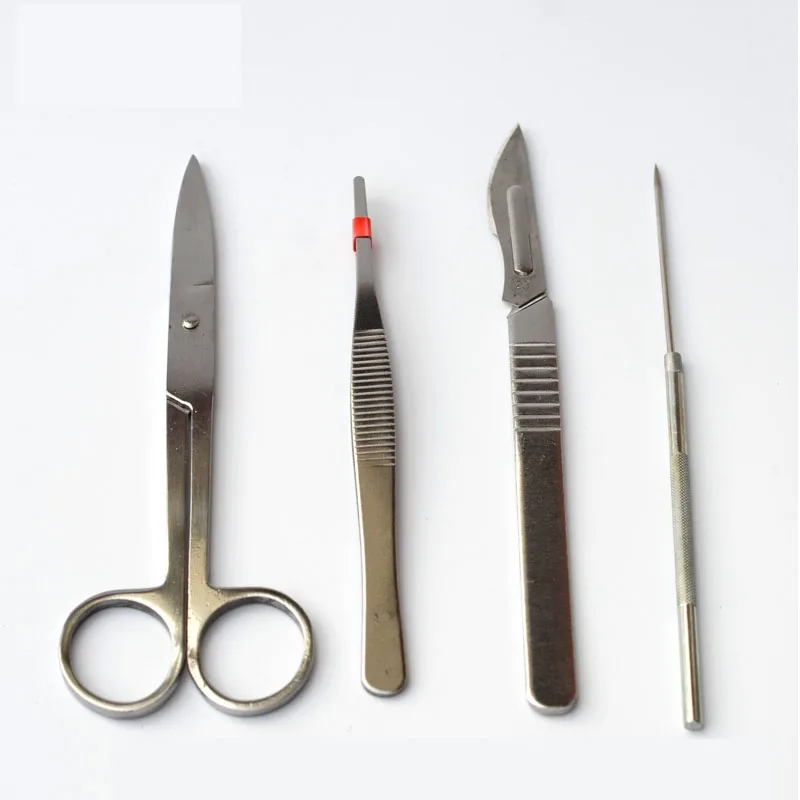 Набор инструментов для разрезания микроскопа 4 шт./компл. из нержавеющей стали |