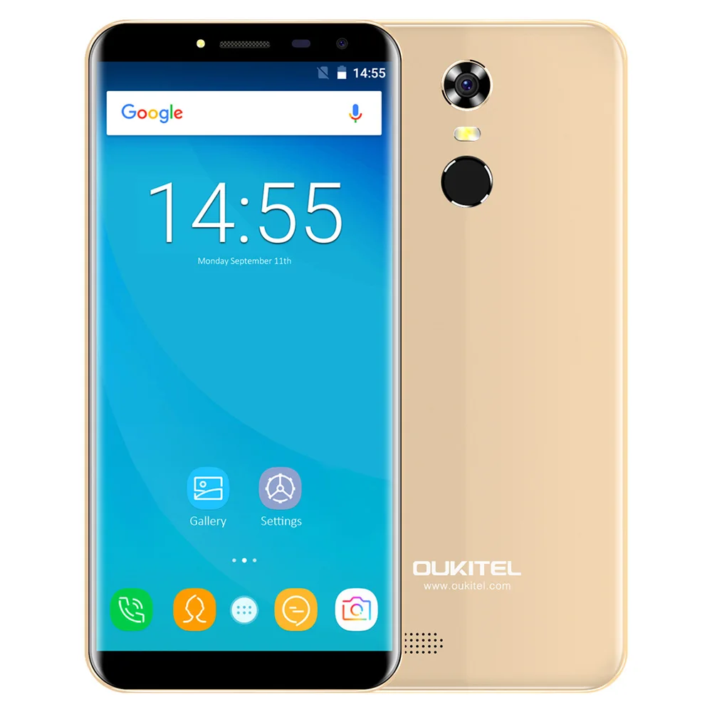 OUKITEL C8 смартфон 3g 5 &quot2.5D Arc Экран Android 7 0 MTK6580A 1. Гц 4 ядра 2 ГБ + 16 отпечатков пальцев