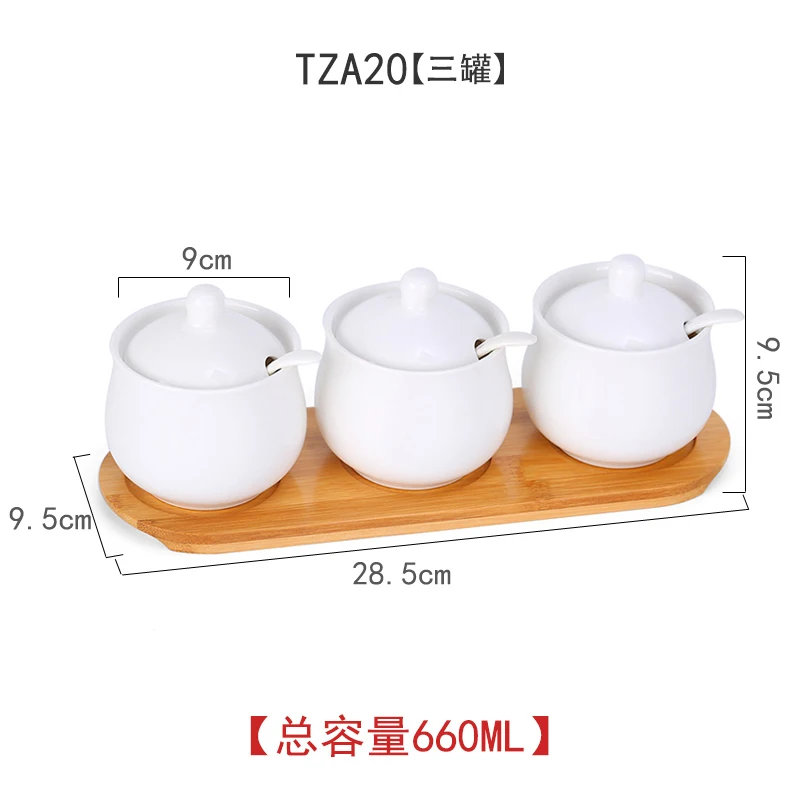 TZA20 set of 3 jars Керамические Магнитные Банки для специй герметичные кухонные контейнеры для хранения-стек на холодильник, чтобы сохранить счетчик три чили горшок для приправ - Цвет: TZA20 set of 3 jars