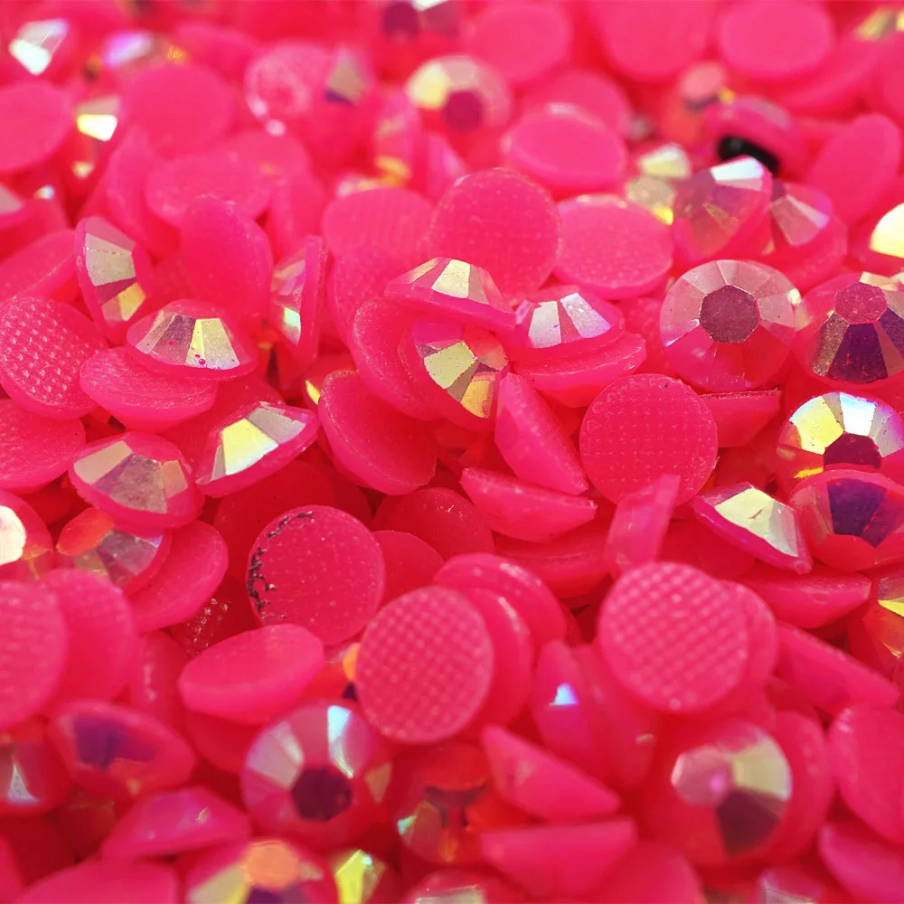 Круглый персиковый полимер горячей фиксации акриловая плоская задняя сторона 3000