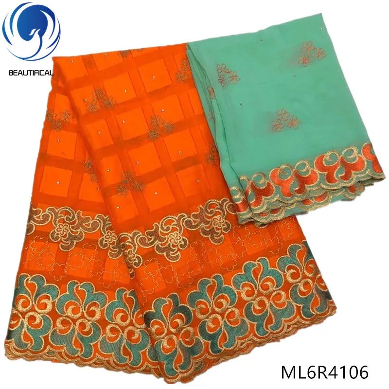 BEAUTIFICAL cotton nigerian lace fabrics for dress 2019 New embroidery swiss voile fabric 7yards ML6R41 | Дом и сад