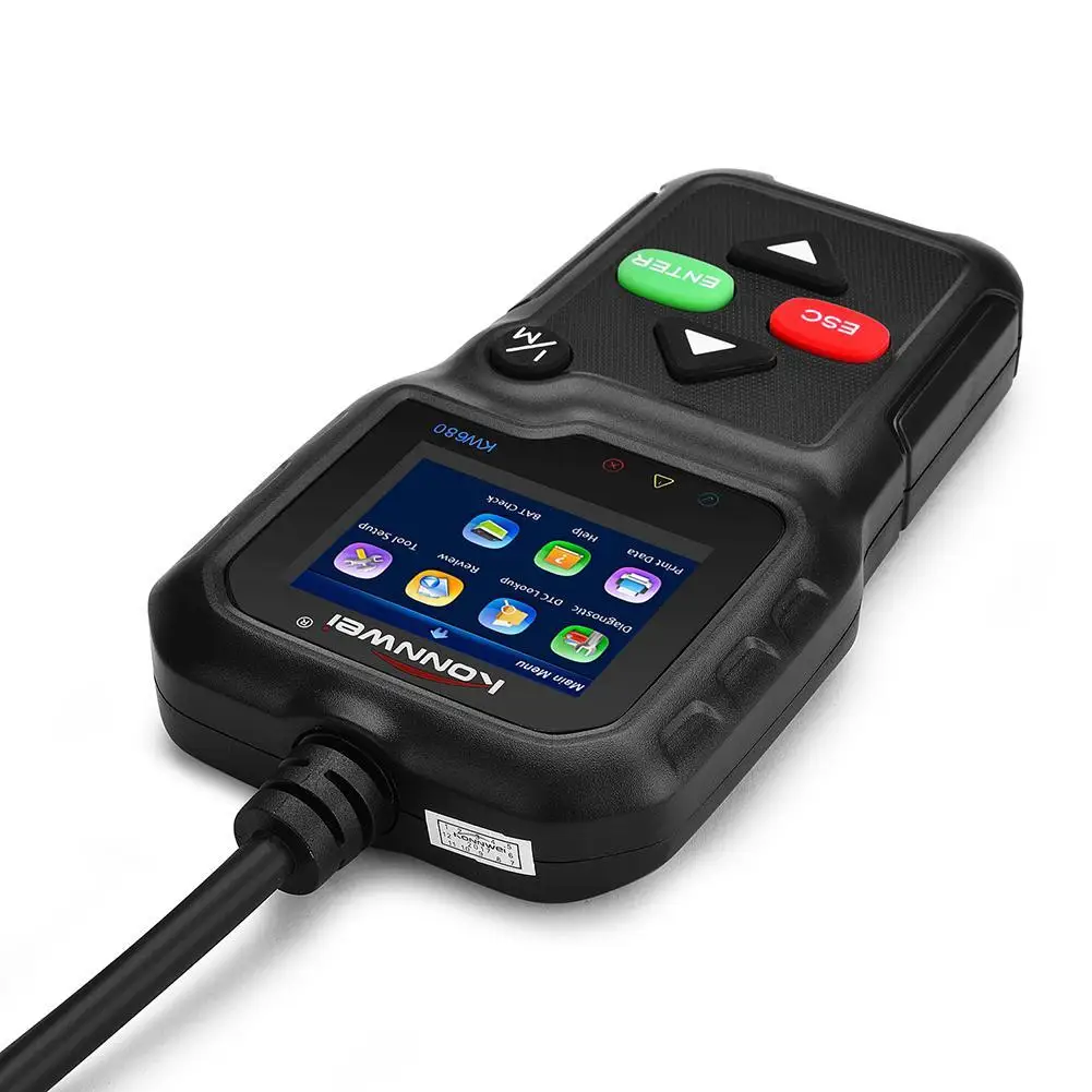 Новейший ODB 2 OBD Автомобильный диагностический сканер KW680 полная функция