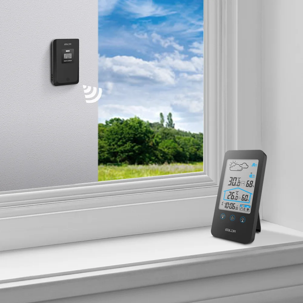 Беспроводной термометр Baldr прогноз погоды датчик температуры фазы Луны для улицы