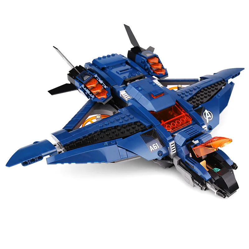 07122 Супер Герои модель Avengerss Ultimate Quinjet Совместимость с Legoing 76126 строительные блоки