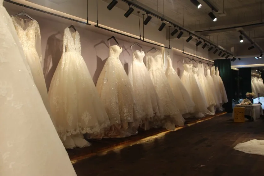 Новая мода кружево Свадебные платья vestidos de novia Съемная пышное свадебное платье со шлейфом с длинным рукавом