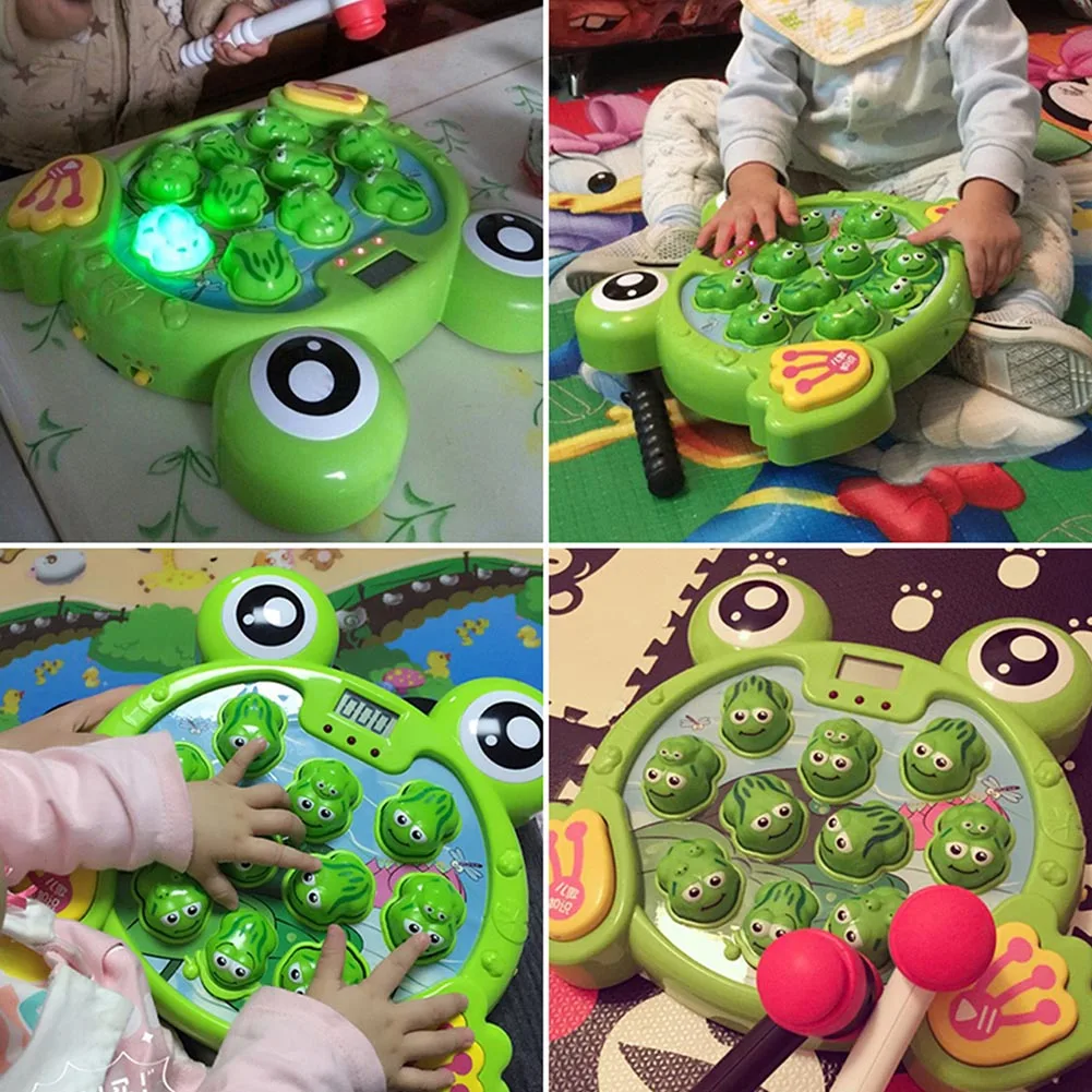 

Whack Lambaste Frog Attack Hit Frog Electronic Baby Kids Sound Toys whack Frog Game knock on Animal Head Education Toy