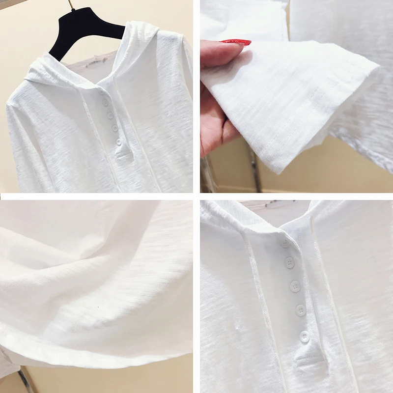 Весенняя одежда свитшот женские рубашки из бамбукового хлопка женская простая