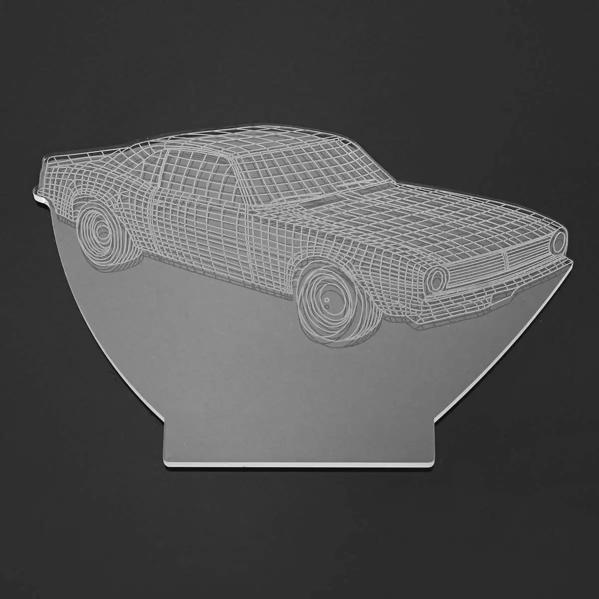 3D светодиодный светильник RGB, ночник, многоцветный, животное, автомобиль, акриловая панель, сенсорный переключатель, светильник ing для детей, дома, спальни