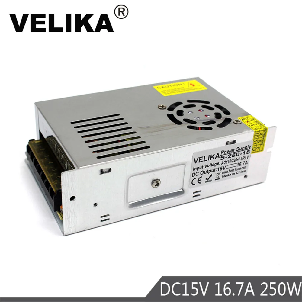 Импульсный источник питания для светодиодсветильник ламп 15 В 250 А 110 Вт 220