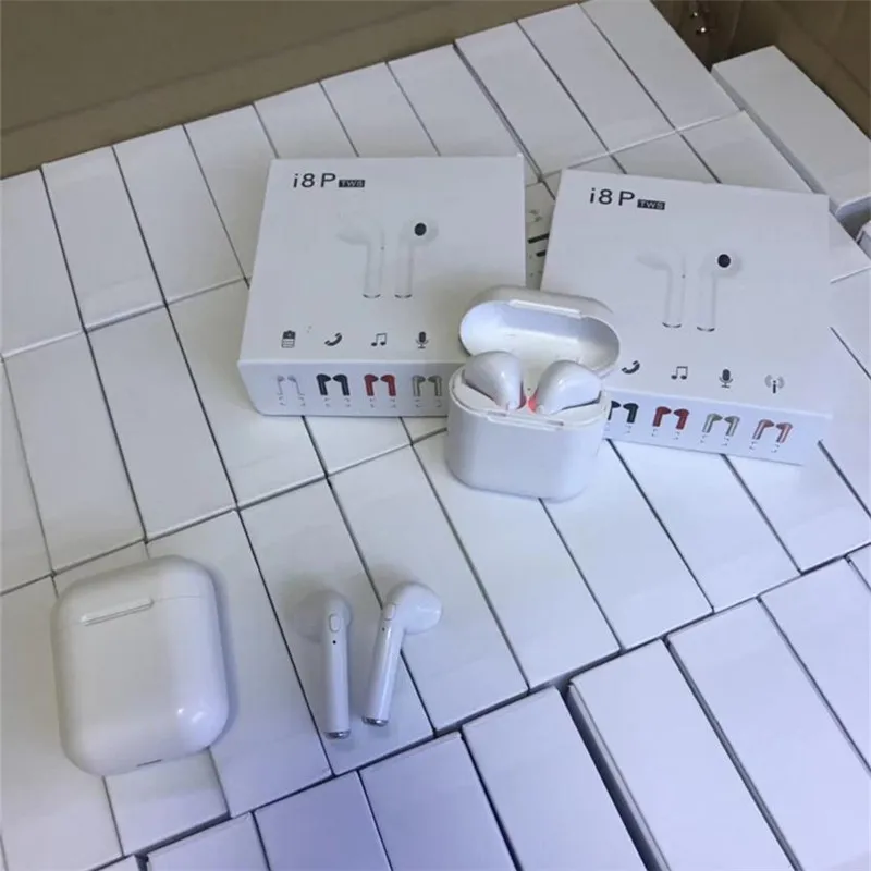 I8 i8P TWS беспроводные Bluetooth наушники против i8 i7 для iPhone X Android samsung s7 s8 s9 с розничной посылка