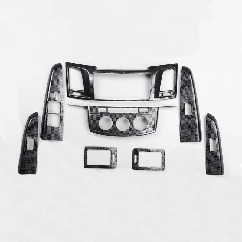 Tonlinker наклейки на чехол для TOYOTA Hilux/Fortuner Стайлинг автомобиля 8 шт. углеродное