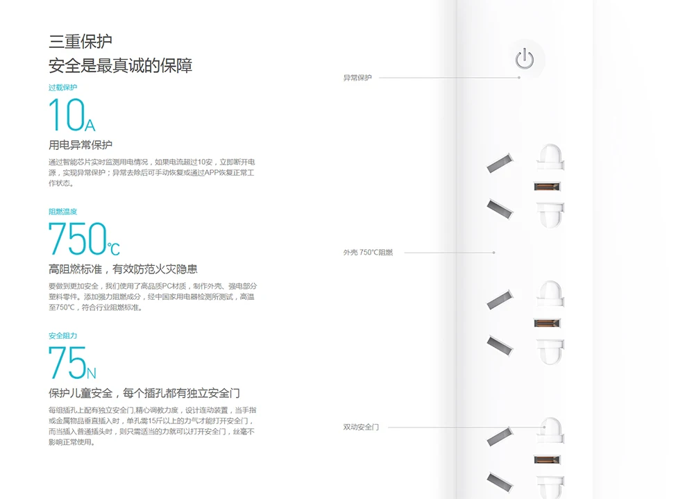 Xiaomi Qingmi Smart Мощность розетка переходник с 3 для смартфона с usb-портом приложение Управление