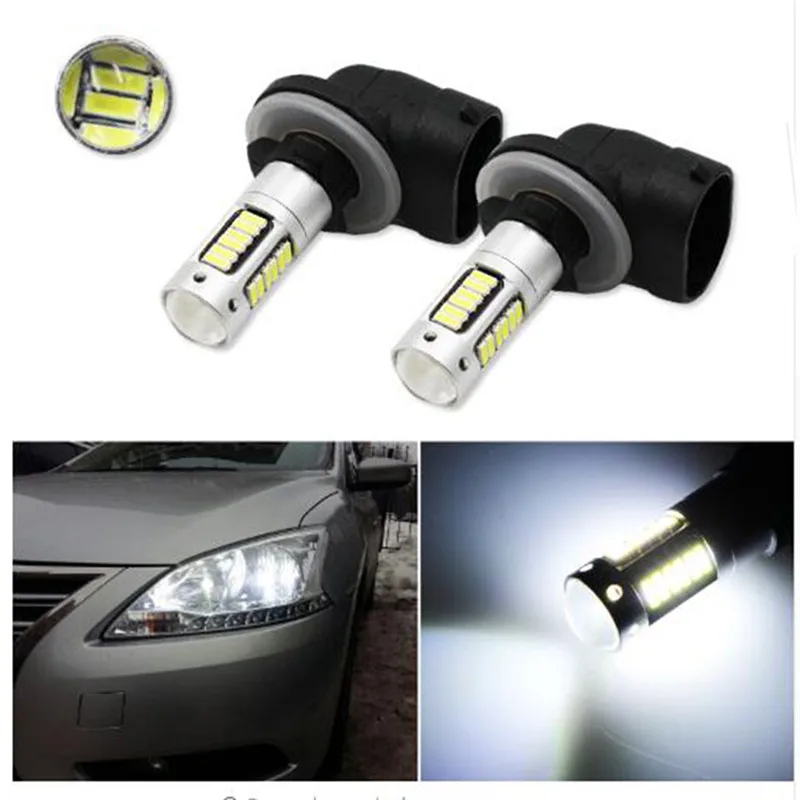 Экологически чистый безопасный абсолютно новый 2 шт H1/H27 (881) 30SMD 4014 светодиодный