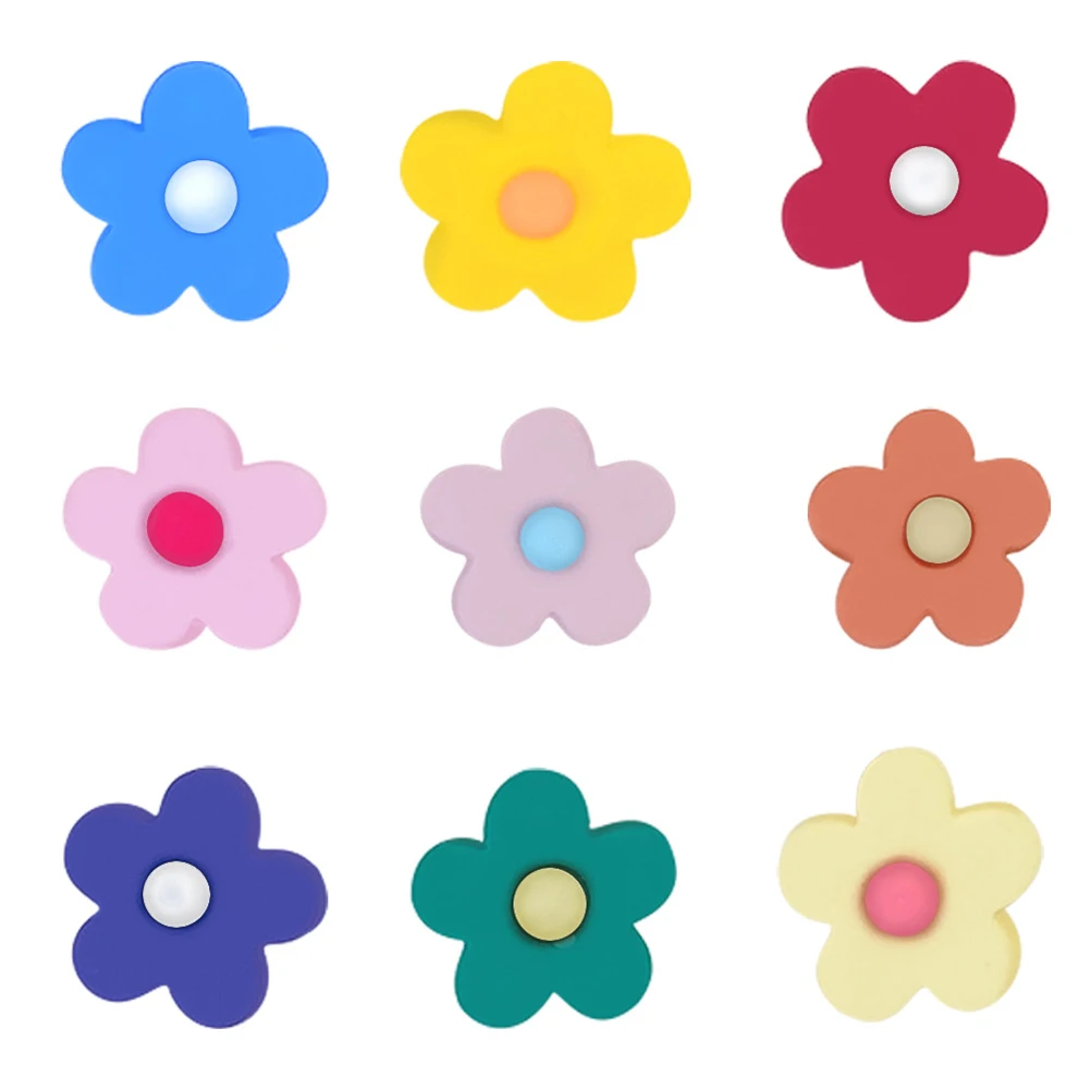 Украшения для обуви в виде цветов ПВХ 1 шт. аксессуары сделай сам каваи