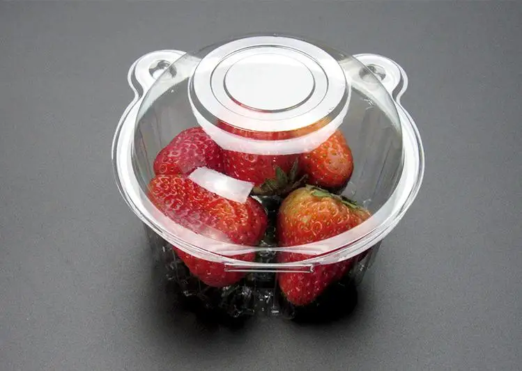 

Plastic Cupcake Cake Muffin Dome Case Disposable Fruit Salad Holder Boxes Container Packaging Box SN810
