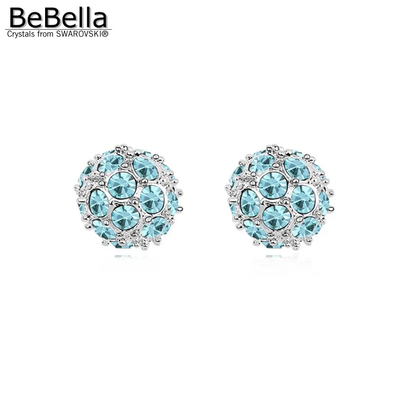 Женские серьги гвоздики с чешскими кристаллами|ball stud earrings|stud earringscrystal ball earrings |