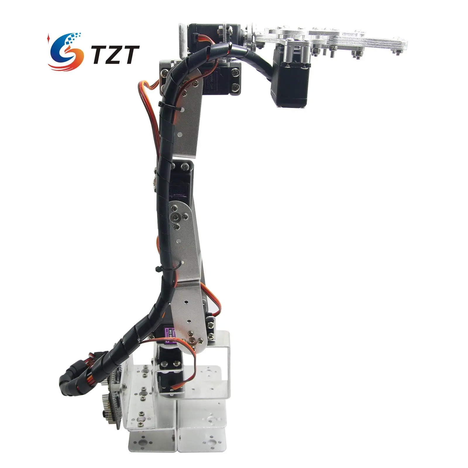 Собранный 6 дБ Роботизированный рычаг с зажимом и фотоэлементами сервоприводы
