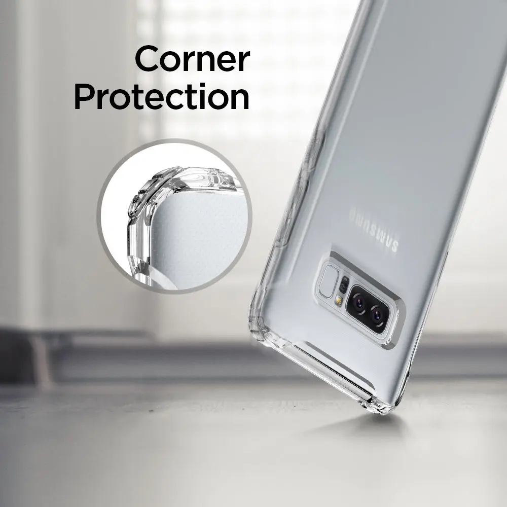 100% Оригинальные SPIGEN Rugged Armor/Crystal Чехол для Samsung Galaxy Note 8 |