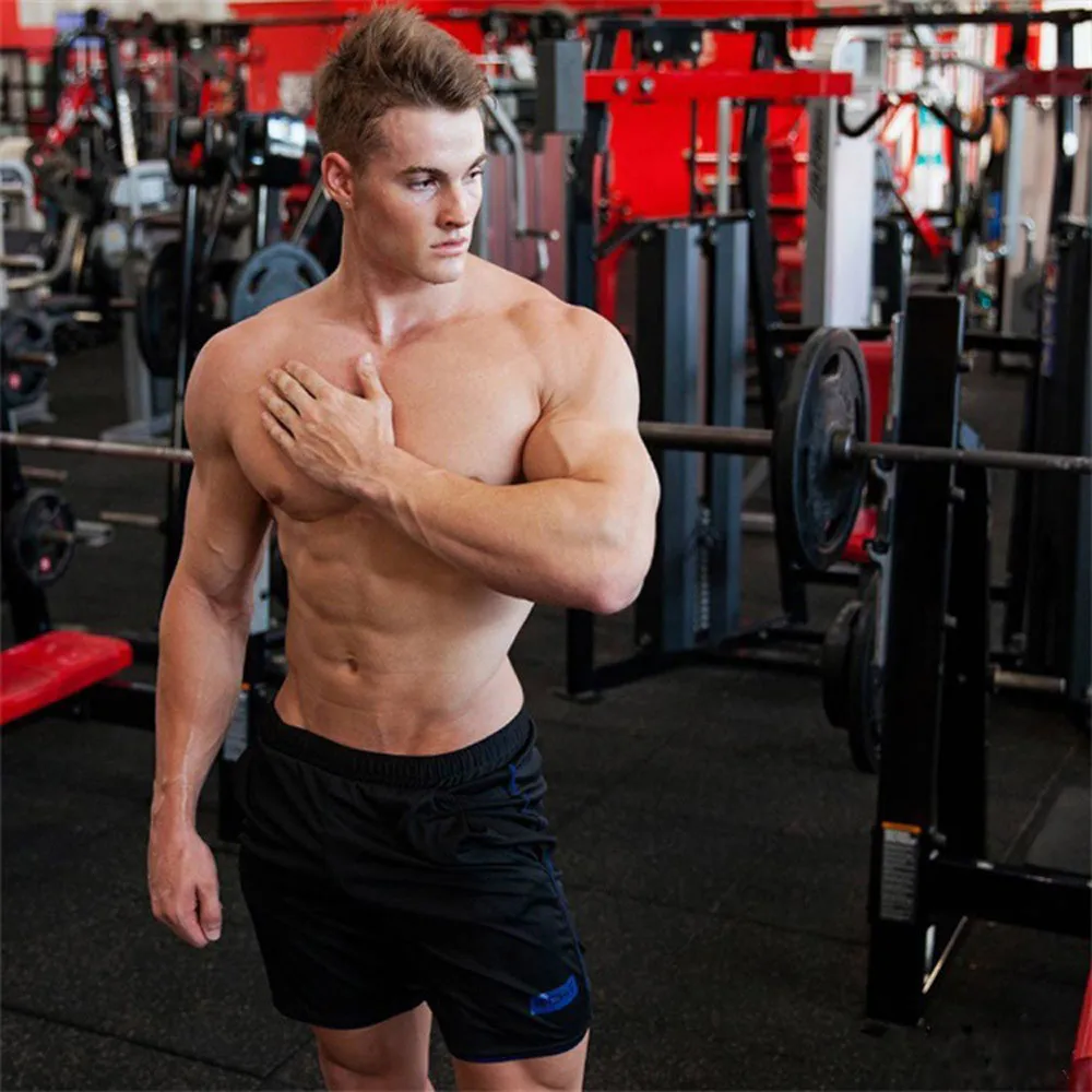 Мужские спортивные шорты летние повседневные размера плюс 2020 для бодибилдинга