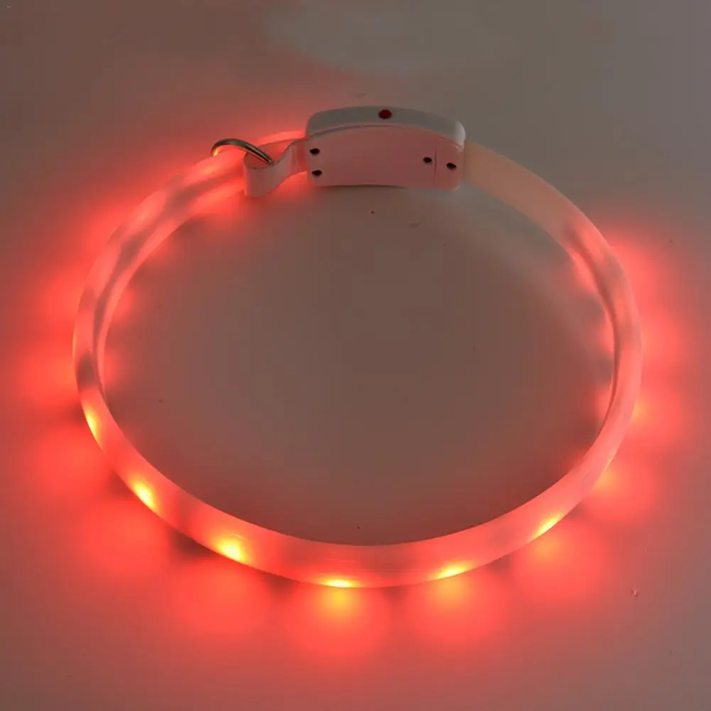 Ошейник для питомца собаки цветной многофункциональный USB Перезаряжаемый