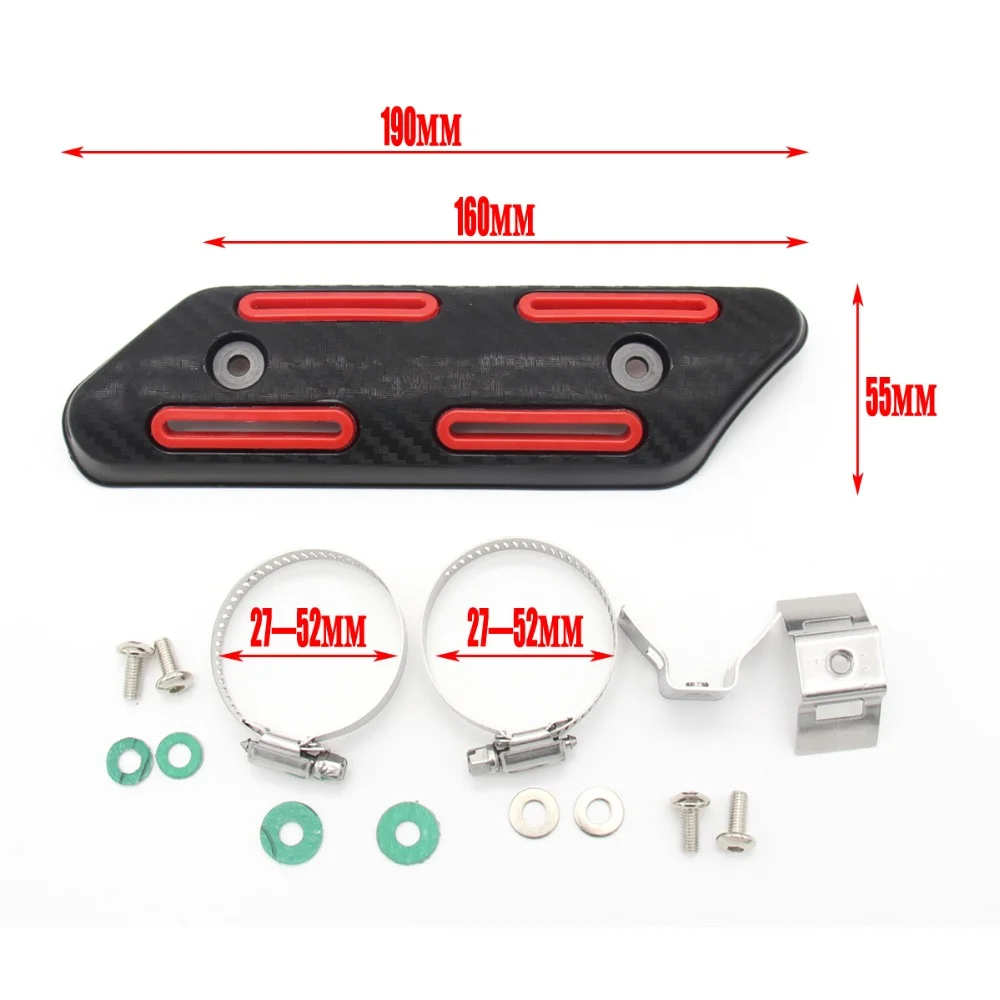 Тепловой экран для выхлопных газов мотоцикла Защитная крышка KTM EXC SXF Honda CRF CB Yamaha YZF