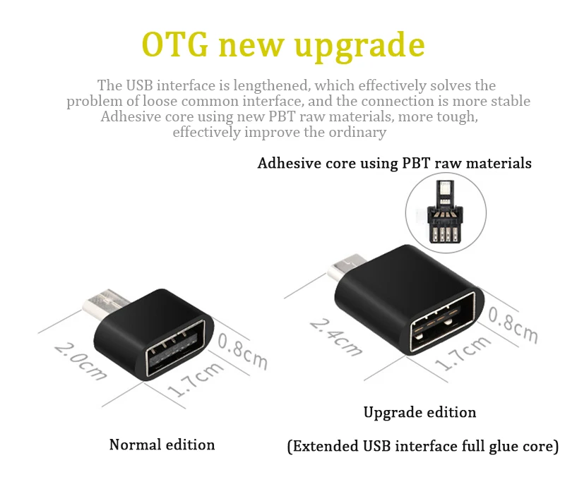 Микро USB 2 OTG концентратор конвертер к тип-c OTG адаптер для Android телефон V8 интерфейс кабель кард-ридер флэш-накопитель OTG расширения