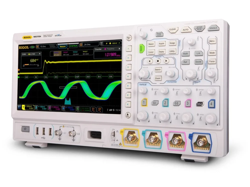 Rigol MSO7054 500 МГц MSO с 4 аналоговыми и 16 цифровыми каналами 10GS/s выборка|Осциллографы| |