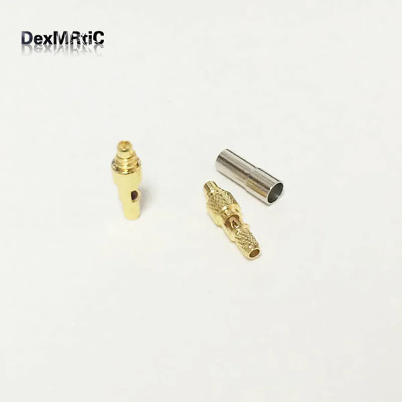 1 шт. Новый MMCX штекер RF коаксиальный соединитель обжим для кабеля RG316 RG174 LMR100