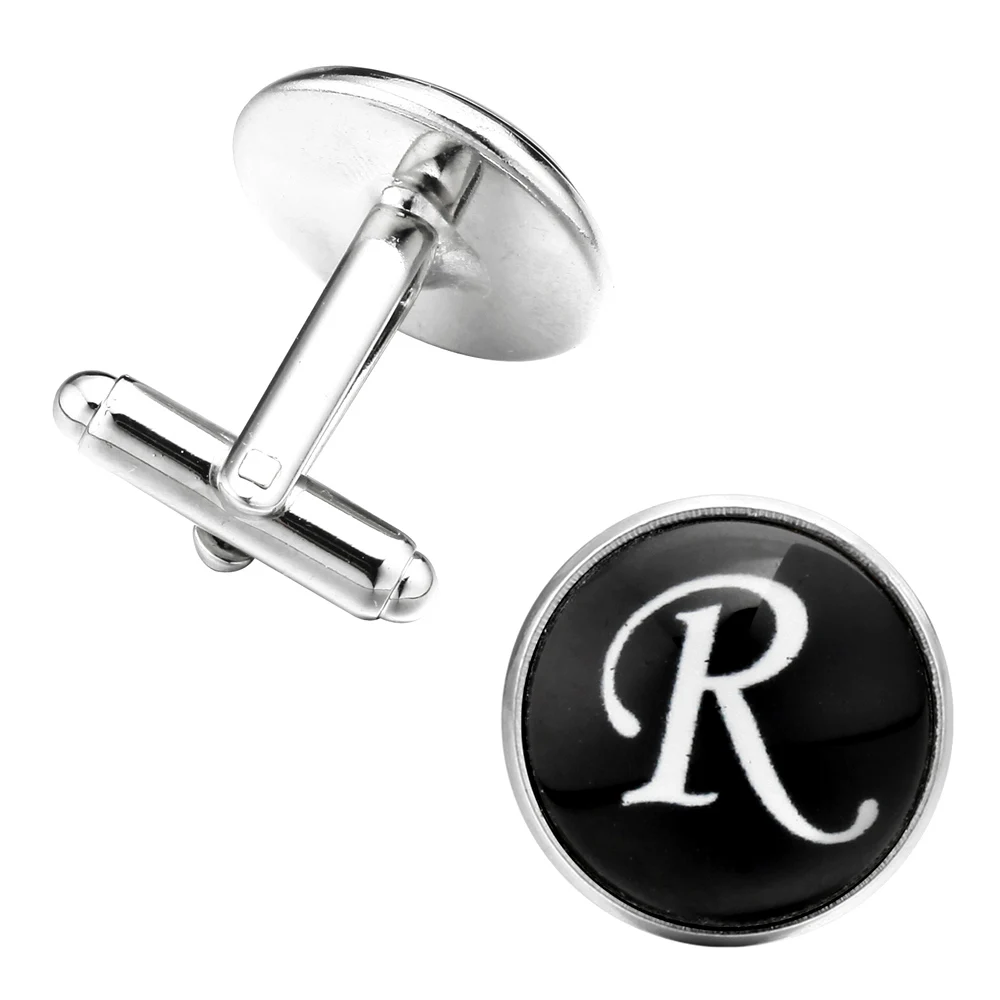 Новое поступление стеклянные кабошоны Abotoadura надпись R рубашка на День отца